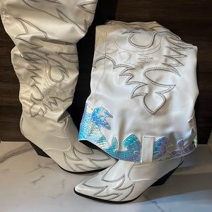 Cape Robin Over The Knee Cowboy Boots